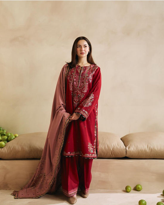 ZARA SHAHJAHAN KARANDI  UNSTITCHED EMB 3PC