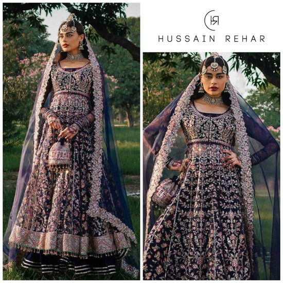 HUSSAIN REHAR ORGANZA UNSTITCHED EMB SUIT