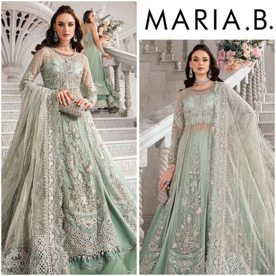 MARIA.B ORGANZA UNSTITCHED EMB MAXI