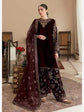 ZARA SHAHJAHAN VELVET UNSTITCHED EMB 3PC