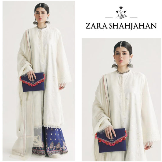 ZARA SHAHJAHAN LAWN UNSTITCHED EMB 3PC