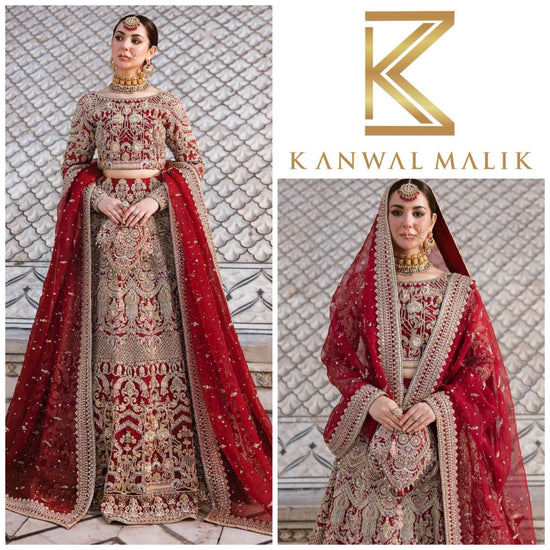 KANWAL MALIK NET UNSTITCHED EMB MAXI