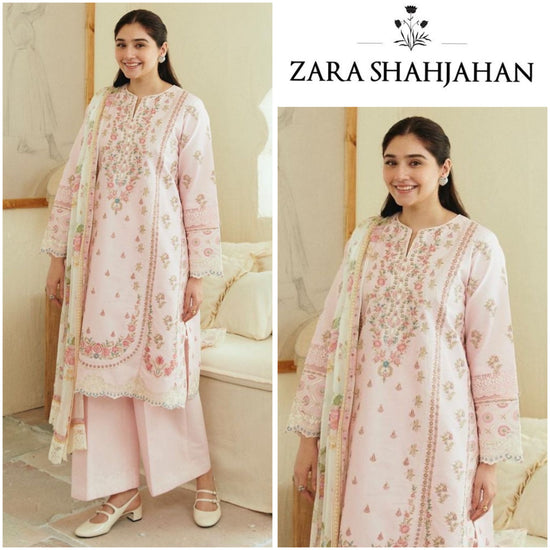 ZARA SHAHJAHAH LAWN UNSTITCHED EMB 3PC