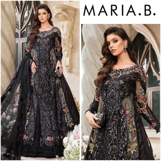 MARIA.B ORGANZA UNSTITCHED EMB SUIT