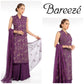 BAREEZA CHIFFON UNSTITCHED EMB SUIT