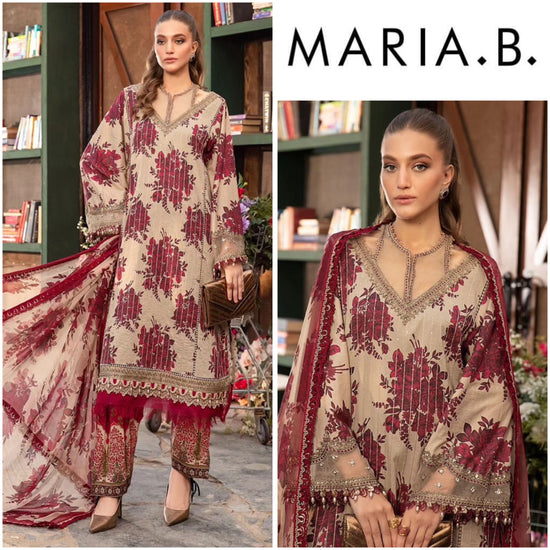 MARIA.B LAWN PRINTED UNSTICH 3PC