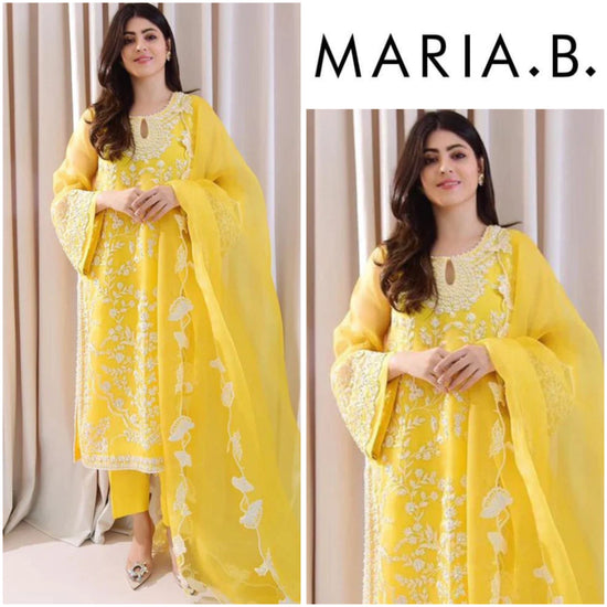 MARIA.B LAWN UNSTITCHED EMB 3PC