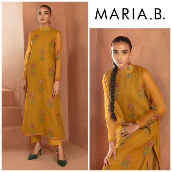 MARIA.B ORGANZA UNSTITCHED EMB 2PC