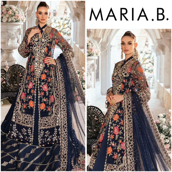 MARIA.B ORGANZA UNSTITCHED EMB SUIT