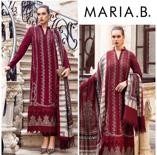 MARIA.B LAWN UNSTITCHED EMB 3PC