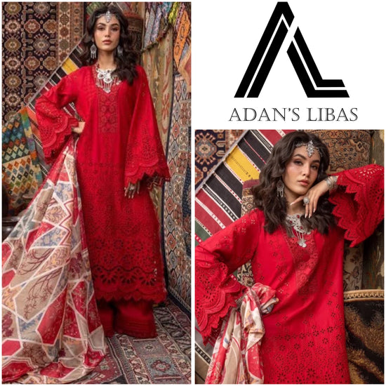 ADAN’S LIBAS LAWN UNSTITCHED EMB 3PC