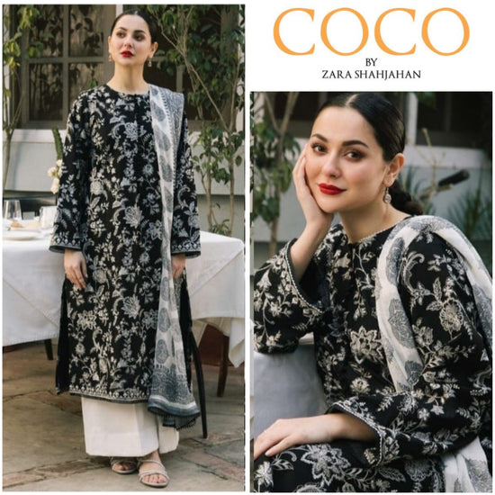 COCO BY ZARA LAWN UNSTITCHED EMB 3PC