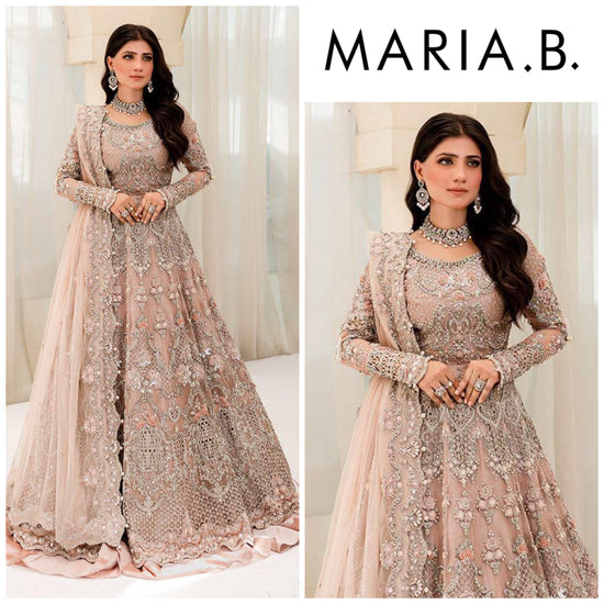 MARIA.B ORGANZA UNSTITCHED EMB MAXI