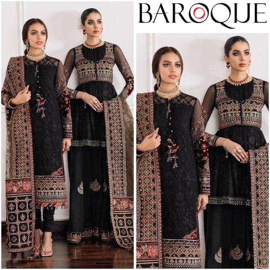 BAROQUE LAWN UNSTITCHED EMB 3PC