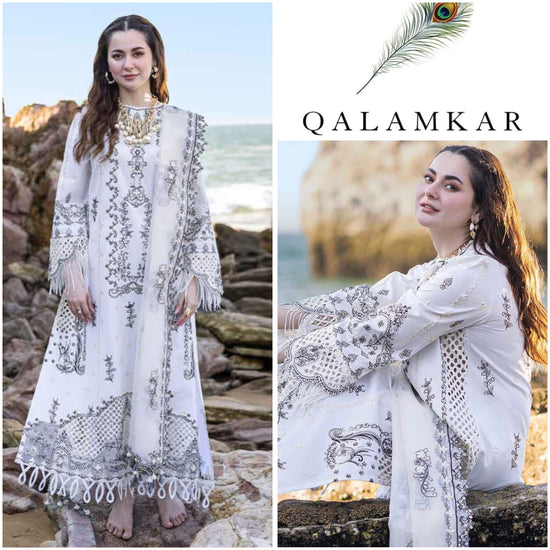 QALAMKAR LAWN UNSTITCHED EMB 3PC