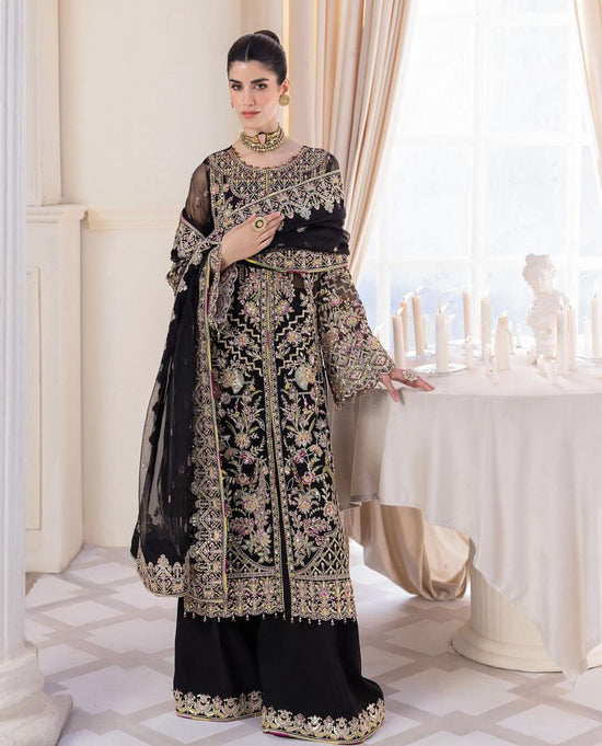 KANWAL MALIK ORGANZA UNSTITCHED EMB SUIT