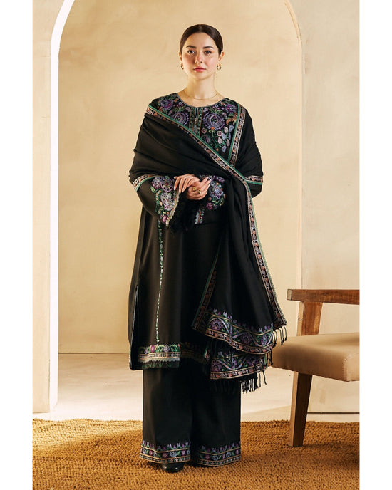 ZARA SHAHJAHAN DHANAK UNSTITCHED EMB 3PC