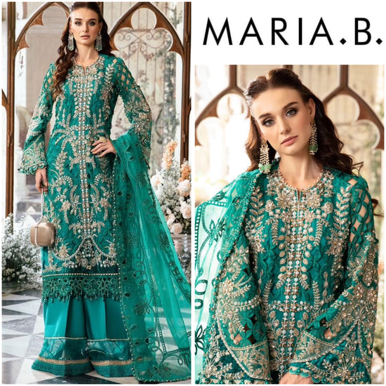 MARIA.B ORGANZA UNSTITCHED EMB SUIT