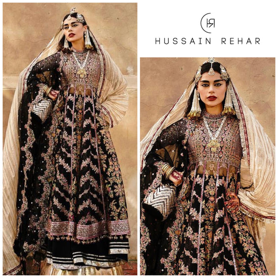 HUSSAIN REHAR ORGANZA UNSTITCHED EMB SUIT