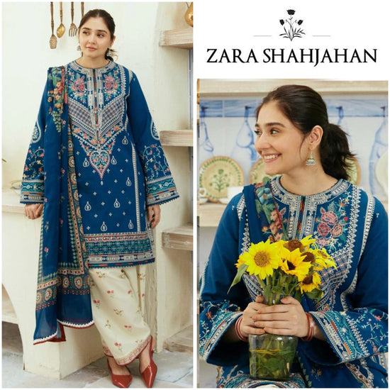 ZARA SHAHJAHAH LAWN UNSTITCHED EMB 3PC