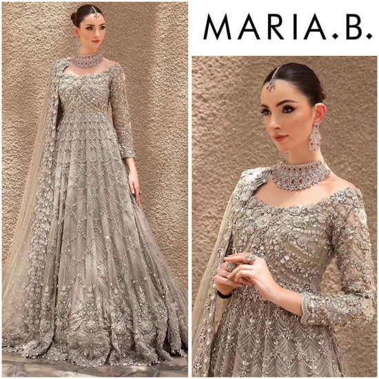 MARIA.B ORGANZA UNSTITCHED EMB MAXI