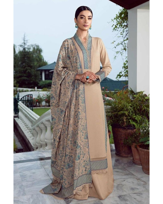 BAREEZE DHANAK UNSTITCHED EMB 3PC