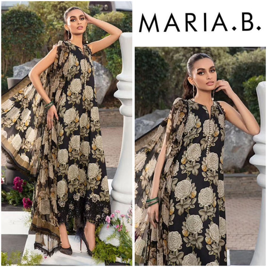 MARIA.B LAWN PRINTED UNSTICH 3PC