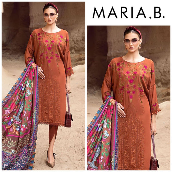 MARIA.B LAWN UNSTITCHED EMB 3PC