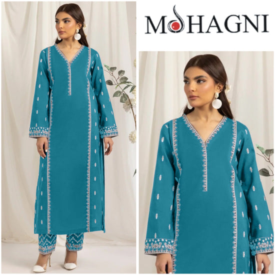 MOHAGNI LAWN UNSTITCHED EMB 2PC