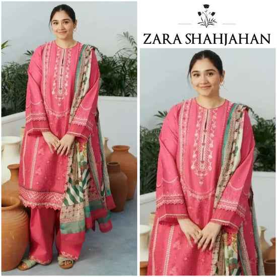 ZARA SHAHJAHAH LAWN UNSTITCHED EMB 3PC