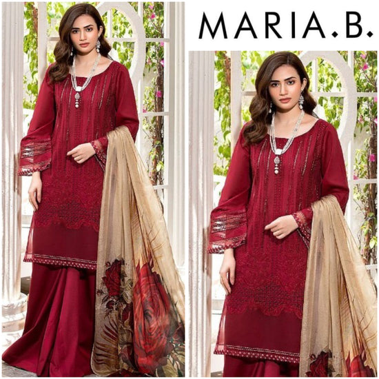 MARIA.B LAWN UNSTITCHED EMB 3PC