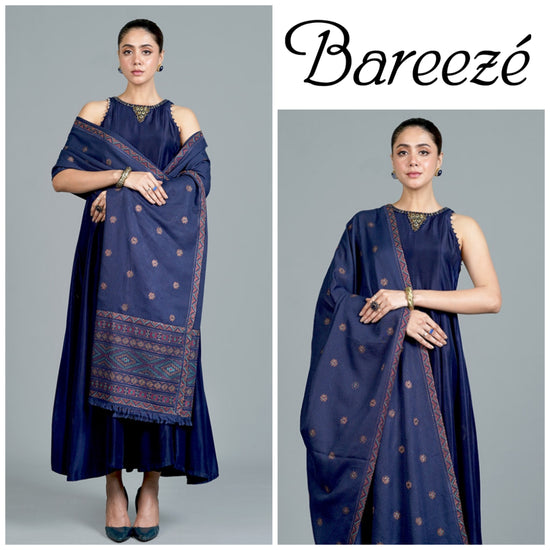 BAREEZA KRANDI UNSTITCHED EMB 3PC