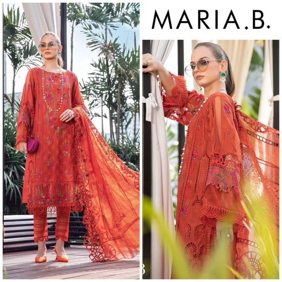 MARIA.B LAWN UNSTITCHED EMB 3PC