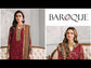 BAROQUE CHIFFON UNSTITCHED EMB SUIT