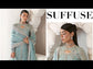 SUFFUSE ORGANZA UNSTITCHED EMB SUIT