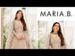 MARIA.B ORGANZA UNSTITCHED EMB MAXI