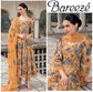 BAREEZA LINEN UNSTITCHED EMB 3PC