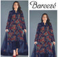 BAREEZE LAWN UNSTICH EMBROIDERED 3-PIC