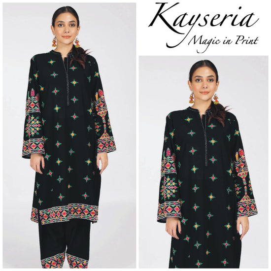 KAYSERIA LAWN UNSTICH EMBROIDERED 2-PIC