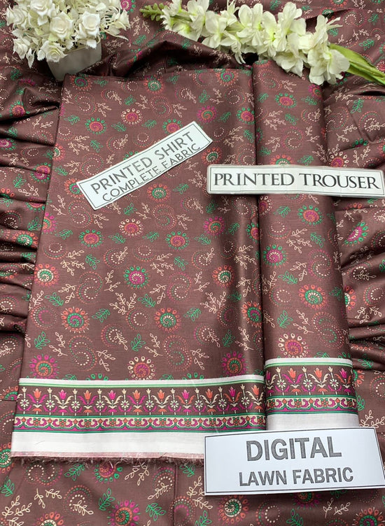 LAWN UNSTITCHED DIGITAL PRINTED 2PC