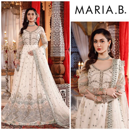 MARIA.B RAW SILK UNSTITCHED EMB SUIT