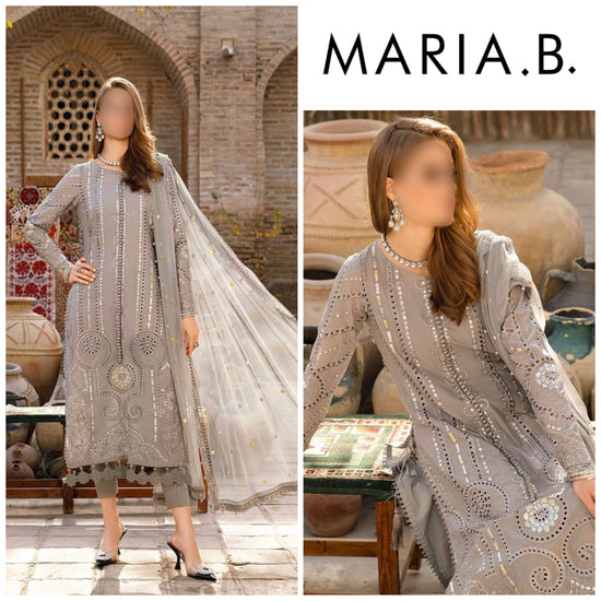 MARIA.B LAWN UNSTICH EMBROIDERED 3-PIC