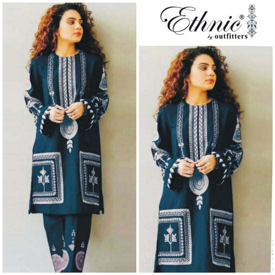 ETHNIC LAWN UNSTITCHED EMBROIDERED 2PC